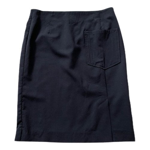 Pre-owned Acne Studios Wool Mid-length Skirt In Navy