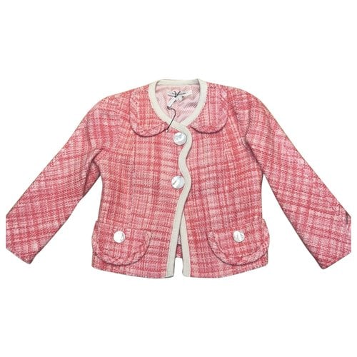 Pre-owned Marc Jacobs Tweed Suit Jacket In Pink