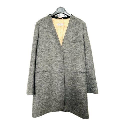 Pre-owned Alberto Biani Wool Coat In Grey