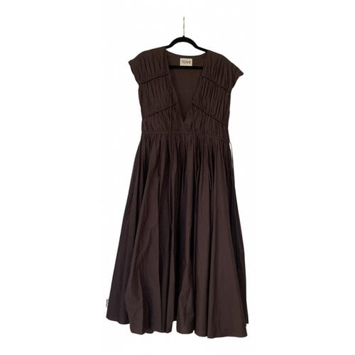 Pre-owned Tove Mid-length Dress In Brown