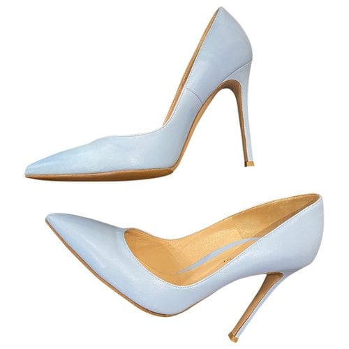 Pre-owned Gianvito Rossi Leather Heels In Blue