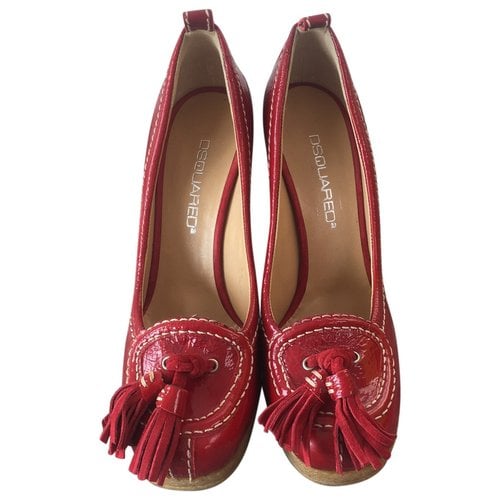Pre-owned Dsquared2 Leather Heels In Red