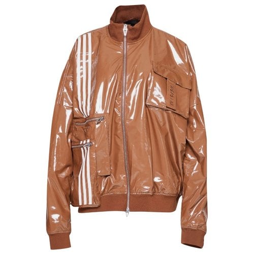 Pre-owned Adidas X Ivy Park Leather Jacket In Brown