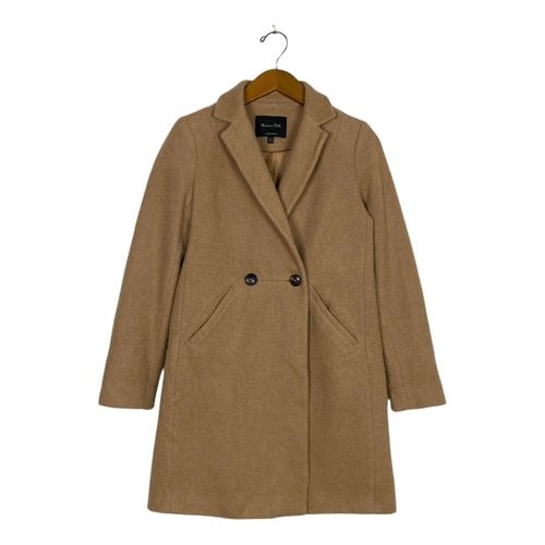 Pre-owned Massimo Dutti Wool Coat In Brown
