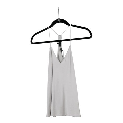 Pre-owned Theory Silk Camisole In Metallic