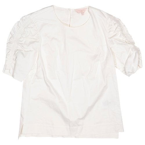Pre-owned Ted Baker Blouse In White