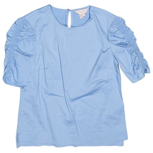 Pre-owned Ted Baker Blouse In Blue