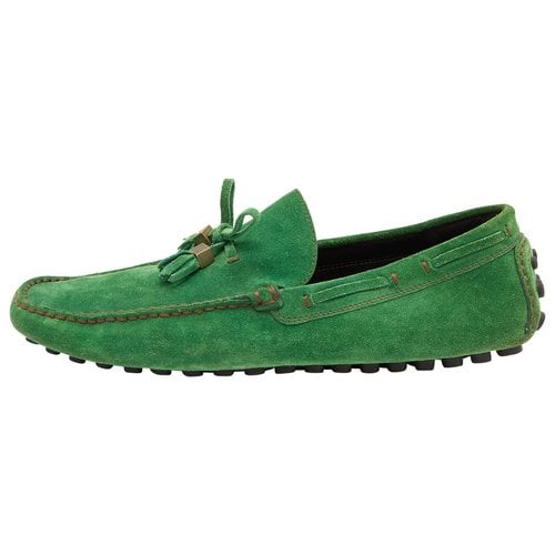 Pre-owned Louis Vuitton Flats In Green