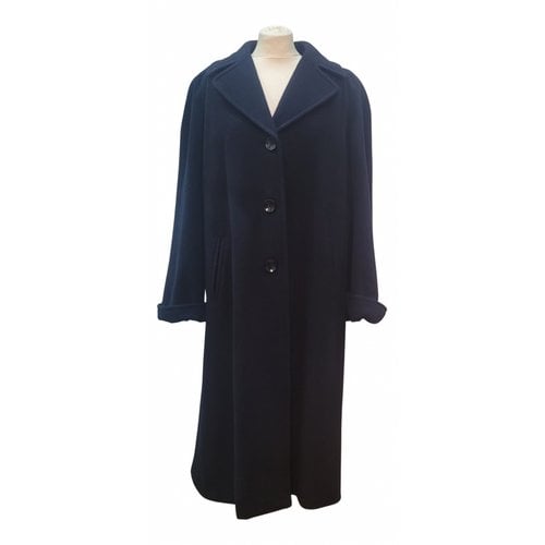 Pre-owned Luisa Spagnoli Wool Coat In Black