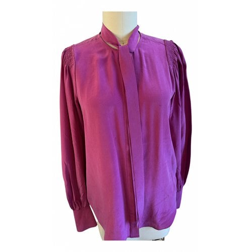 Pre-owned Equipment Silk Blouse In Pink