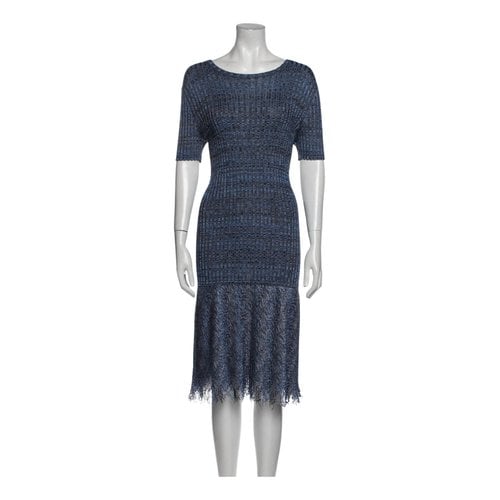 Pre-owned Dior Mid-length Dress In Blue