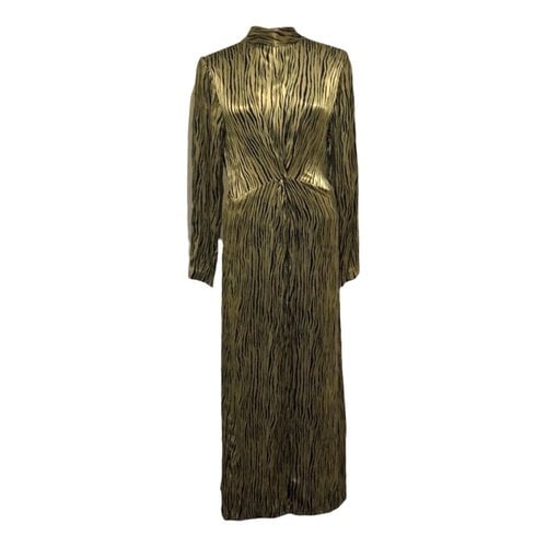 Pre-owned Petersyn Maxi Dress In Gold
