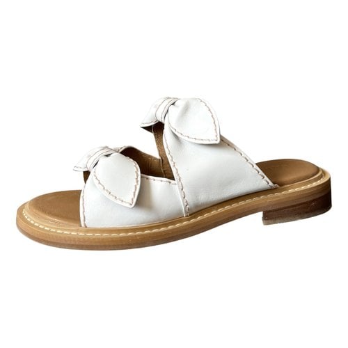 Pre-owned See By Chloé Leather Sandals In White