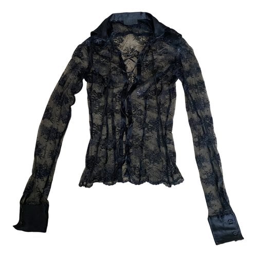 Pre-owned John Richmond Lace Shirt In Black