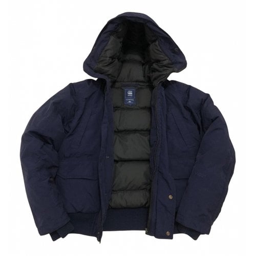 Pre-owned G-star Raw Puffer In Navy