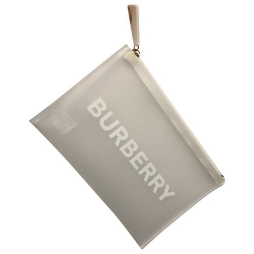 Pre-owned Burberry Vanity Case In White