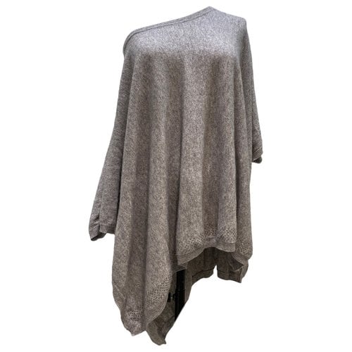 Pre-owned Max & Moi Cashmere Cardi Coat In Grey