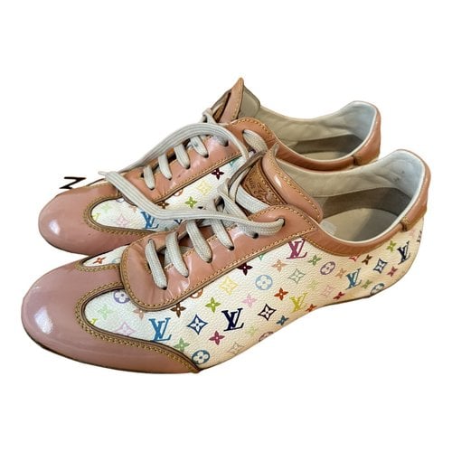 Pre-owned Louis Vuitton Leather Trainers In Multicolour