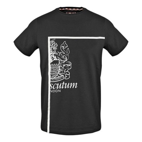 Pre-owned Aquascutum T-shirt In Black