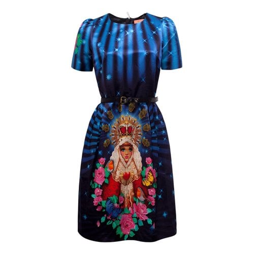 Pre-owned Manoush Mini Dress In Blue