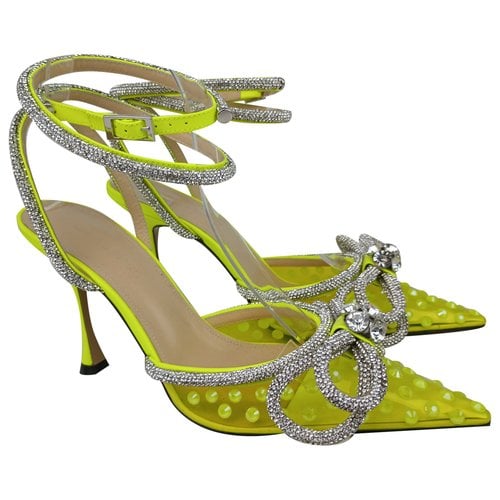 Pre-owned Mach & Mach Heels In Yellow
