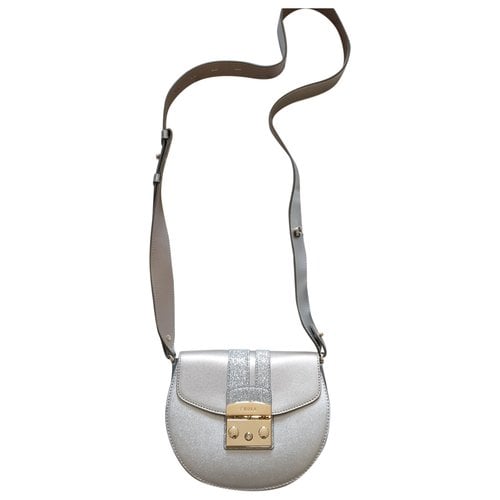 Pre-owned Furla Leather Bag In Silver