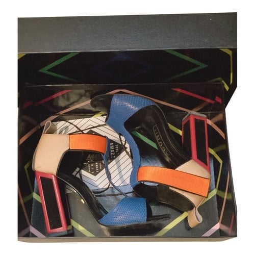 Pre-owned Kat Maconie Leather Sandals In Multicolour