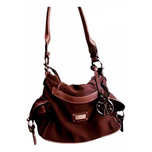 Pre-owned Coccinelle Cloth Handbag In Burgundy
