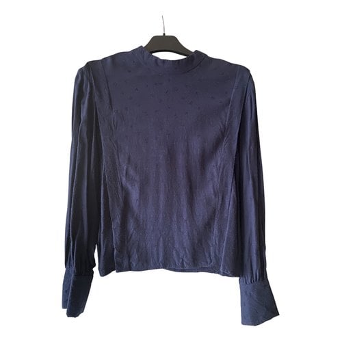 Pre-owned Roseanna Blouse In Navy
