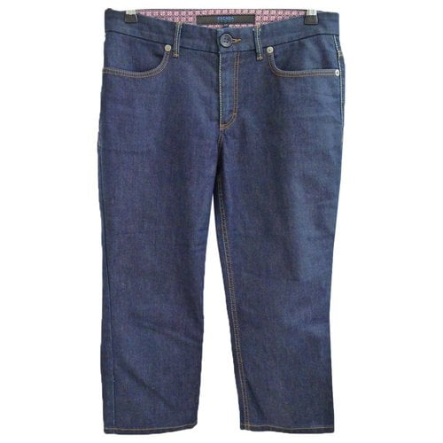 Pre-owned Escada Short Jeans In Navy