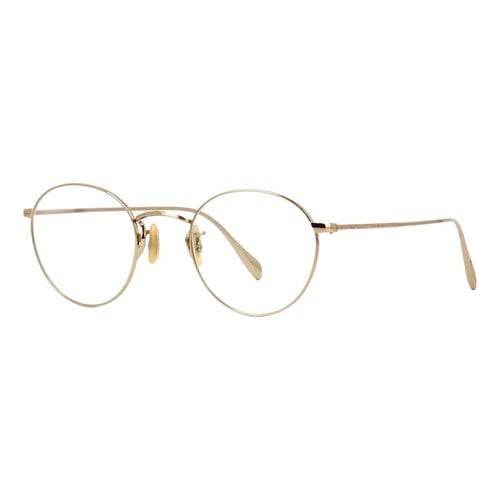 Pre-owned Oliver Peoples Aviator Sunglasses In Gold