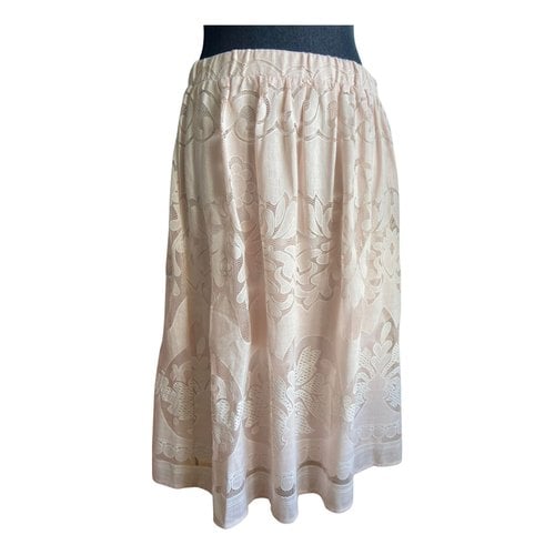Pre-owned Vila Mid-length Skirt In Pink
