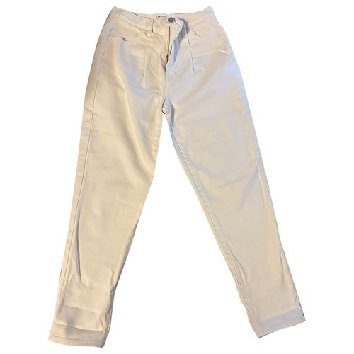 Pre-owned J Brand Boyfriend Jeans In White