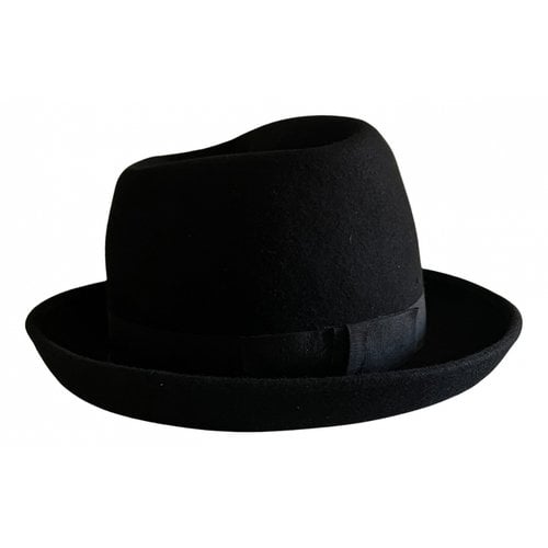 Pre-owned Emporio Armani Wool Hat In Black