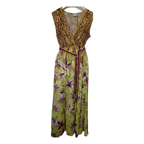 Pre-owned Giorgia  & Johns Maxi Dress In Yellow