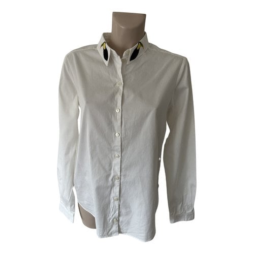 Pre-owned Fabienne Chapot Blouse In White