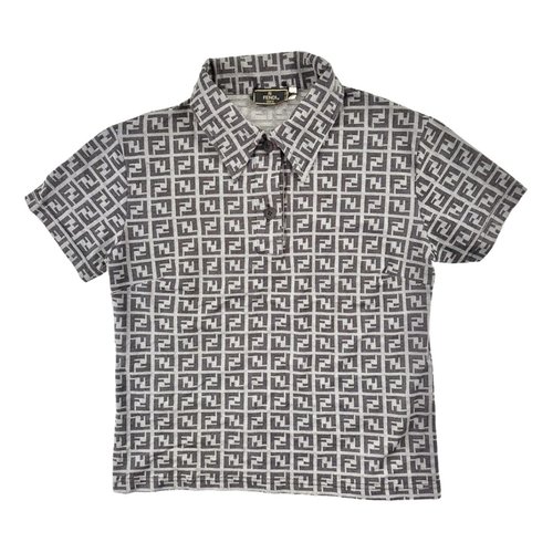 Pre-owned Fendi Polo In Grey