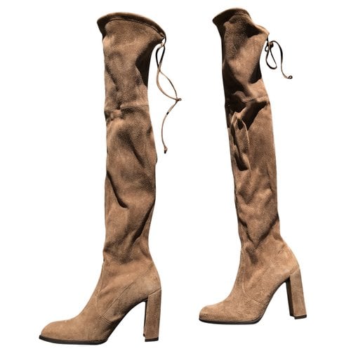 Pre-owned Stuart Weitzman Boots In Brown