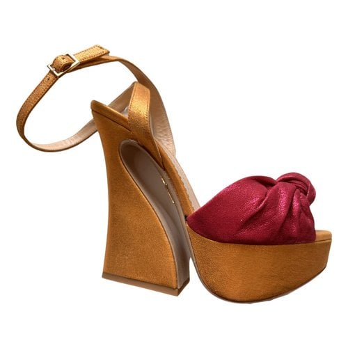 Pre-owned Charlotte Olympia Cloth Sandal In Multicolour