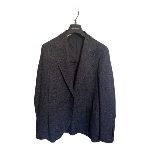 Pre-owned Tagliatore Wool Vest In Grey