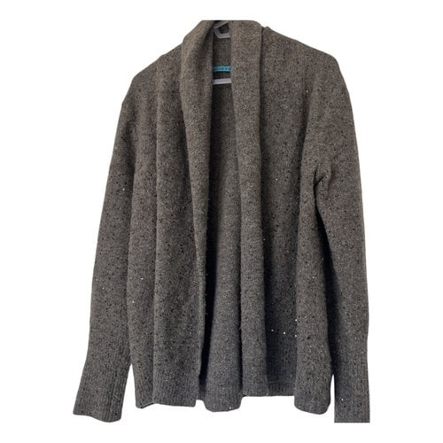 Pre-owned Alice And Olivia Wool Cardigan In Brown
