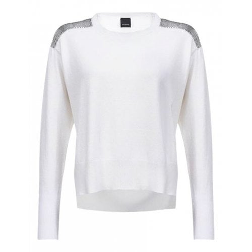 Pre-owned Pinko Jumper In White