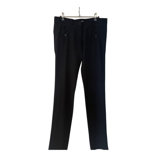 Pre-owned Balenciaga Silk Slim Pants In Black