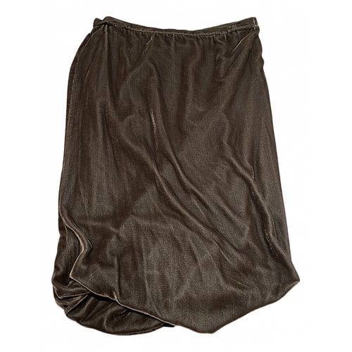 Pre-owned Missoni Velvet Mid-length Skirt In Grey