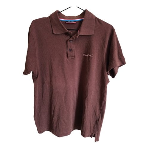 Pre-owned Pierre Cardin Polo In Brown