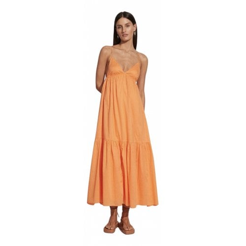Pre-owned Faithfull The Brand Maxi Dress In Orange
