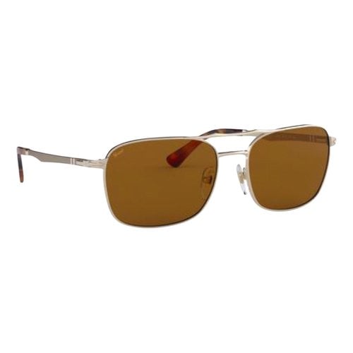 Pre-owned Persol Aviator Sunglasses In Brown