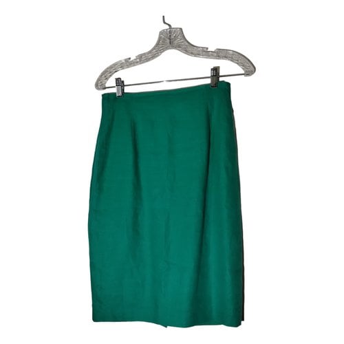 Pre-owned Marimekko Linen Mid-length Skirt In Green