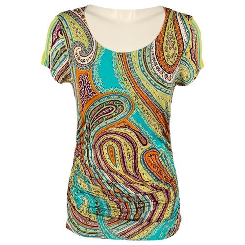 Pre-owned Etro Top In Turquoise