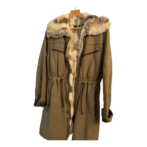 Pre-owned Just Cavalli Parka In Khaki